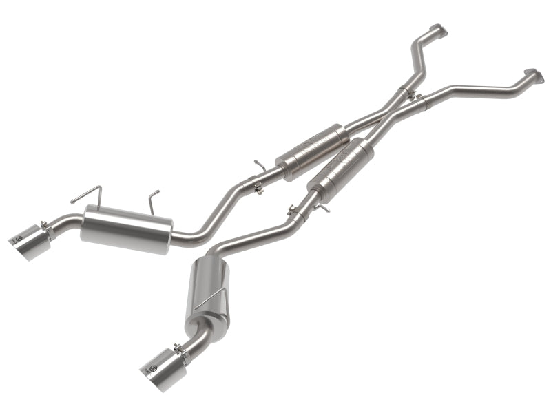 aFe Takeda Cat-Back Exhaust System Nissan 370Z 2009-2020 V6-3.7L - Polished Tip - photo 2