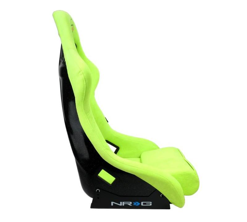 NRG FRP Bucket Seat PRISMA Edition - Large (Neon Green Alcantara/ Pearlized Back) (FRP-302NG-PRISMA) - photo 2
