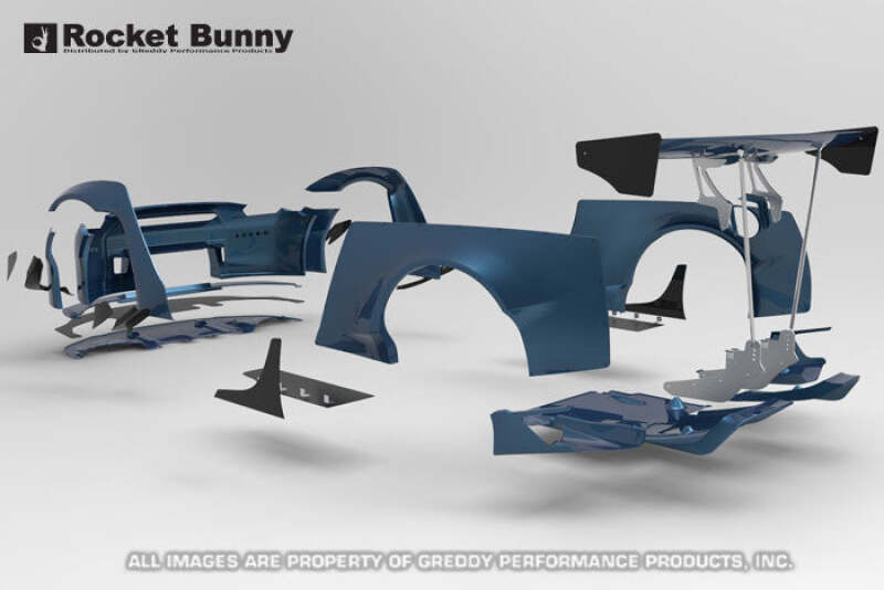 GReddy 2009+ Nissan GT-R R35 Full Rocket Bunny Wide-Body Aero Kit w/ Wing - photo 5