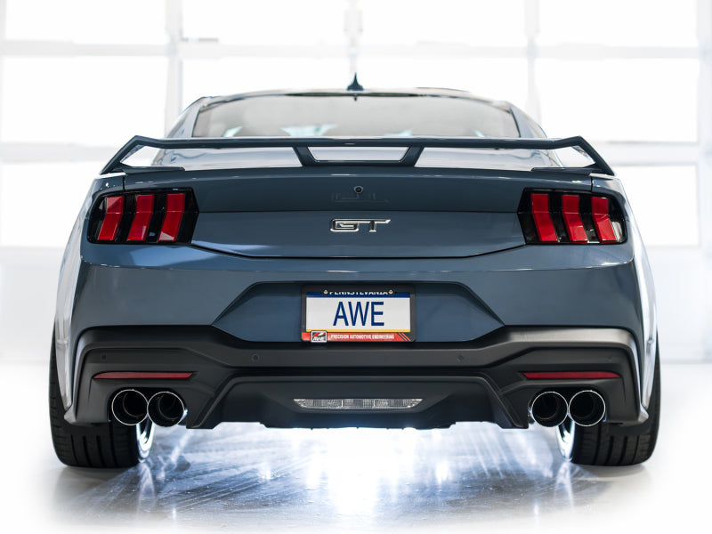 AWE Tuning 2024 Ford Mustang GT Fastback S650 RWD Track Edition Cat-Back Exhaust with Quad Chrome Silver Tips - photo 5