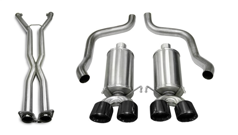 CORSA Performance 2005-2008 Chevrolet Corvette (C6) 2.5in Xtreme Cat-Back Exhaust - 3.5in Black Twin Tips - photo 4
