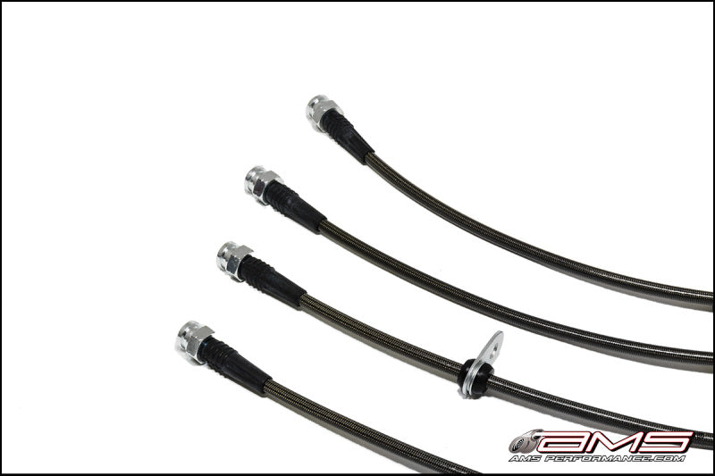 AMS Performance 2008-2015 Mitsubishi EVO X Stainless Steel Brake Lines (4 Lines) (amsAMS.04.01.0004-1) - photo 2