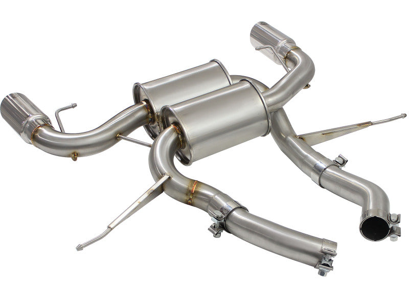 aFe MACH Force-Xp 2.5in Axle-Back Stainless Exhaust with Polished Tips 2007-2013 BMW 335i 3.0L L6 (E90/92) - photo 3