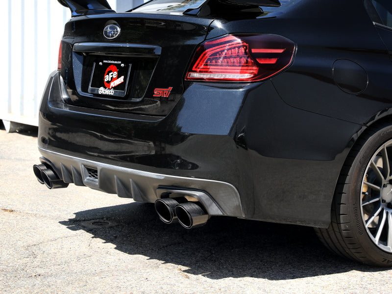 aFe Subaru WRX/STi 2015-2021 H4-2.0/2.5L Takeda 3in to 2-1/2in Stainless Cat-Back Exhaust Carbon Fiber Tip - photo 5