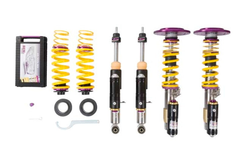 KW Clubsport 3-Way Coilover Kit for BMW M3/M4 F80/F82 w/ 5 Bolt Front Mount (No EDC Cancellation) (397202BB)