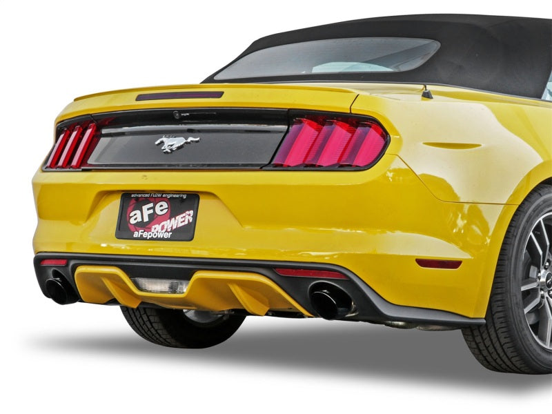 aFe MACH Force-Xp 2.5in 409 Stainless Axle-Back Exhaust with Black Tips 2015-2017 Ford Mustang I4-2.3L