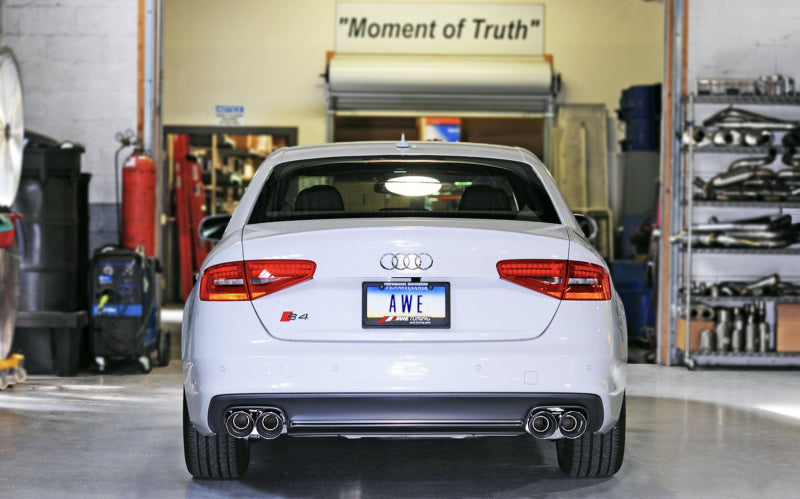 AWE Tuning Audi B8.5 S4 3.0T Touring Edition Exhaust System - Chrome Silver Tips (102mm) - photo 5