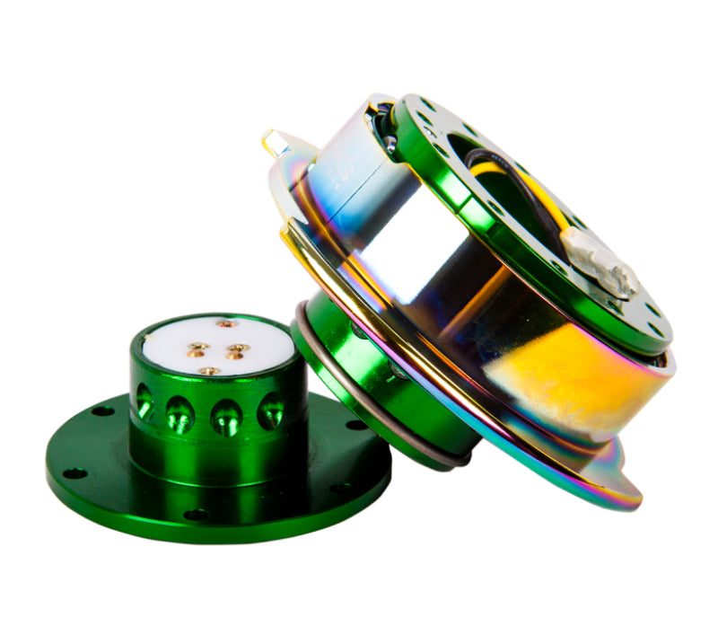 NRG Quick Release Gen 2.5 - Green Body / Neochrome Ring (SRK-250GN/MC) - photo 2