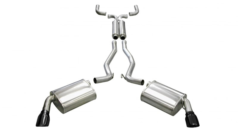 CORSA Performance 2010-2015 Chevrolet Camaro Coupe SS 6.2L V8 Auto Black Sport Cat-Back + XO Exhaust