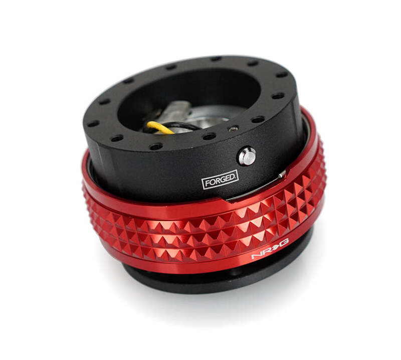 NRG Quick Release Kit - Pyramid Edition - Black Body / Red Pyramid Ring (SRK-210BK-RD)