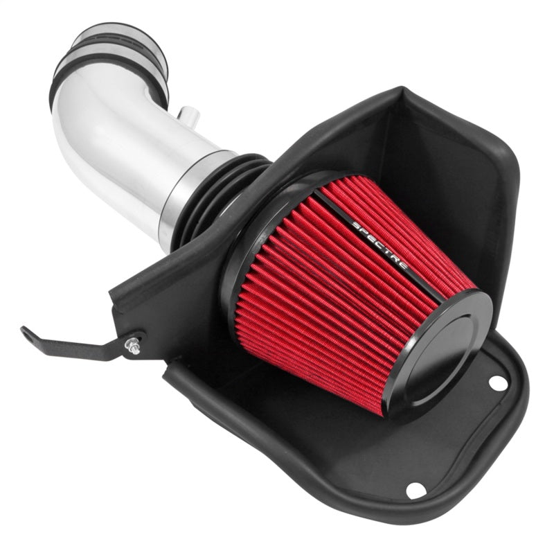 Spectre 2012-2018 Jeep Grand Cherokee V8-6.4L F/I Air Intake Kit - Polished w/Red Filter (spe9039)