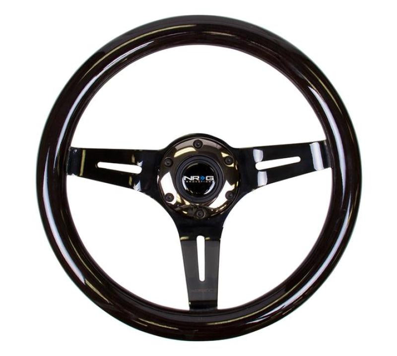 NRG Classic Wood Grain Steering Wheel (310mm) White w/ Neochrome 3-Spoke Center (ST-310WT-MC) - photo 2