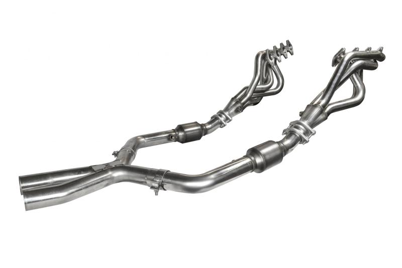 Kooks Headers 2005-2010 Ford Mustang GT Manual 1 5/8in x 2 1/2in Stainless Steel Long Tube Headers and OEM Catted SS X Pipe - photo 3
