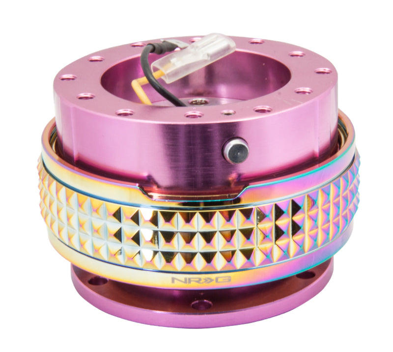 NRG Quick Release Kit - Pyramid Edition - Pink Body / Neochrome Pyramid Ring (SRK-210PK/MC) - photo 2