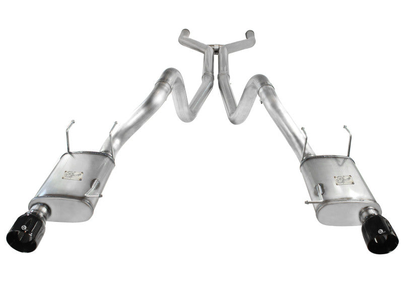 aFe MACH Force-Xp Cat-Back Exhaust 3in Stainless Steel with Black Tips 2011-2014 Ford Mustang GT V8 5.0L - photo 2