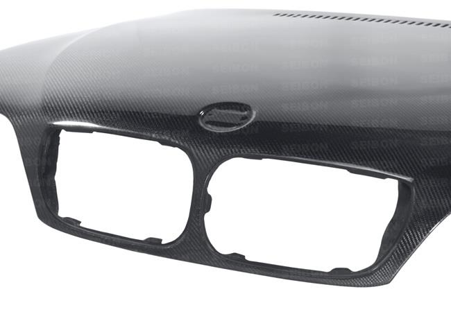 Seibon 2002-2005 BMW 3 Series 4dr E46 OEM-Style Carbon Fiber Hood - photo 2