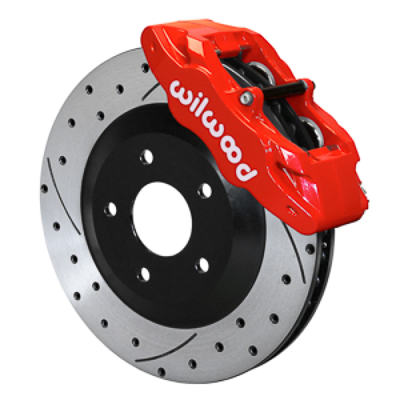 Wilwood 2005-2013 Chevrolet Corvette C6 Base SLC56 Front Rotor & Brake Kit - Red