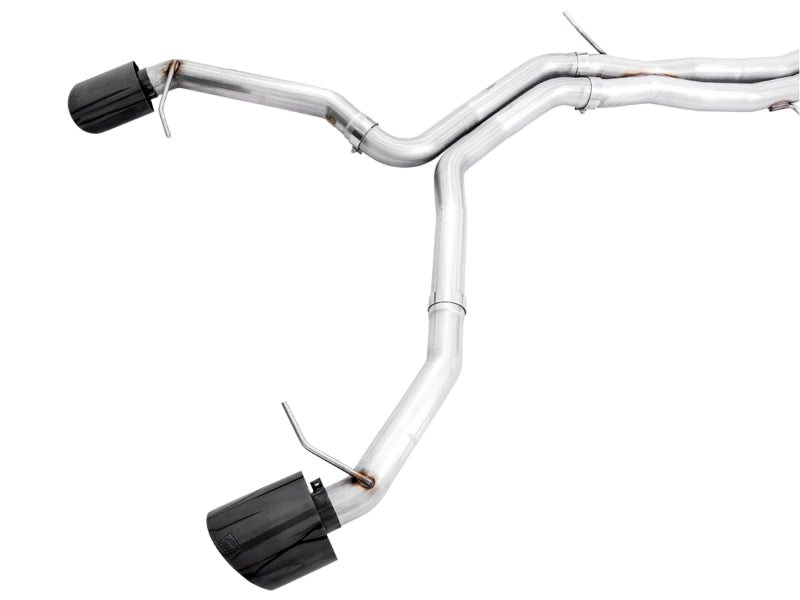 AWE Tuning Audi B9.5 RS5 Sportback Non-Resonated Track Edition Exhaust - RS-Style Diamond Blk Tips - photo 2