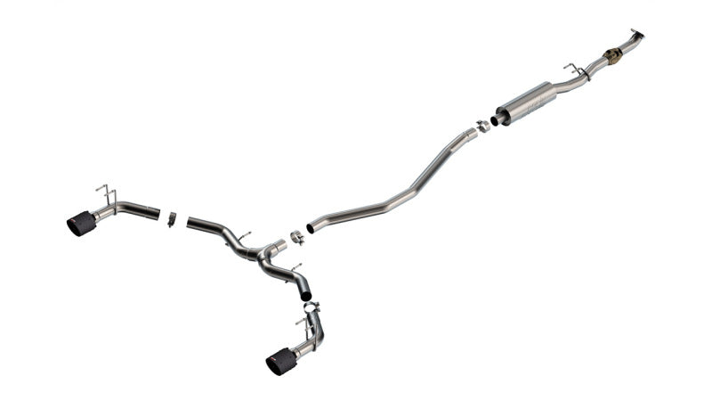 Borla 2023 Integra/22-23 Civic Si 1.5L 4 CYL. MT FWD 4DR 2.50in S-Type Cat-Back Exhaust Carbon Fiber - photo 2
