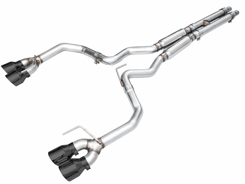 AWE Tuning 2024 Ford Mustang GT Fastback S650 RWD Track Edition Cat-Back Exhaust with Quad Diamond Black Tips - photo 2