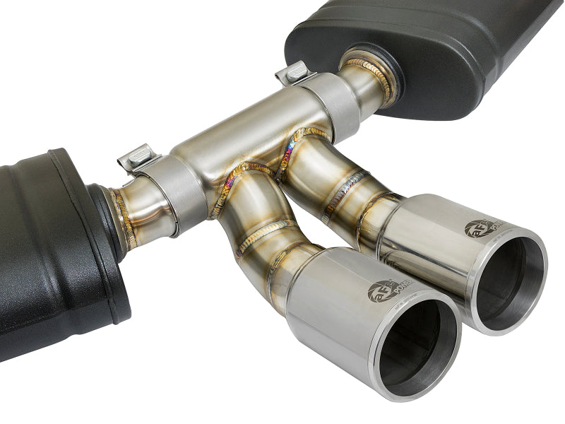 aFe MACH Force-Xp 2in 304 Stainless Steel Cat-Back Exhaust with Polished Tips 2013-2016 Porsche Boxster/Cayman 2.7L/3.4L - photo 4