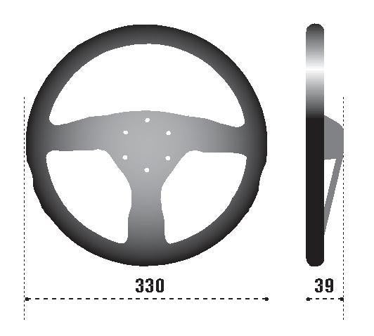 Sparco Steering Wheel 383 Suede Black (015R383PSN) - photo 3