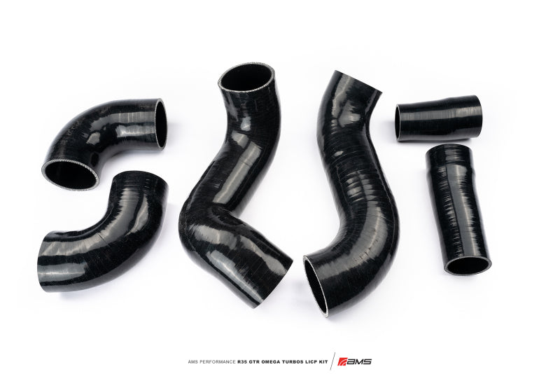 AMS Performance 2009+ Nissan R35 GTR Omega Turbo Kit 3in Lower Intercooler Pipes (Omega 9 & 14)