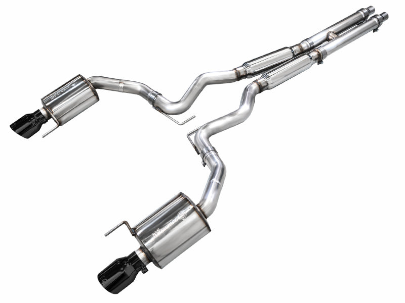 AWE Tuning 2024 Ford Mustang GT Fastback S650 RWD Touring Cat-Back Exhaust with Dual Diamond Black Tips - photo 2
