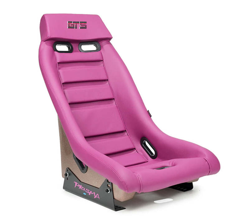 NRG GT Retro Bucket Seat - Wine PVC Leather Wine Stitching Rose Gold Fiberglass Back w/ Glitter (PRI-150WINE) - photo 2