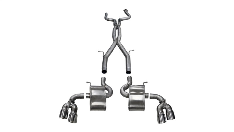 CORSA Performance 2016-2024 Chevrolet Camaro SS 6.2L Xtreme+ 2.75in Cat-Back Dual Rear Exit with Twin 4in Polished Tips - photo 4