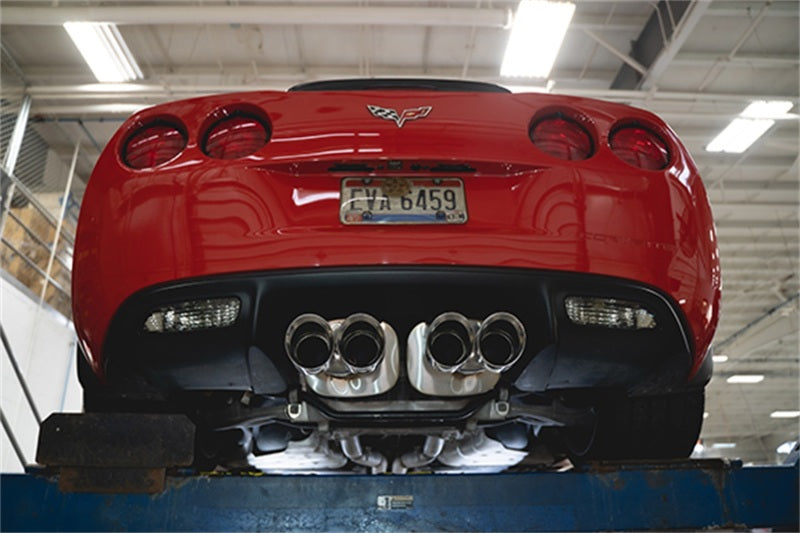 CORSA Performance 2006-2013 Chevrolet Corvette C6 Z06 7.0L / 2009-2013 ZR1 6.2L Polished Axle-Back Exhaust with 4.5in Twin Tips - photo 4