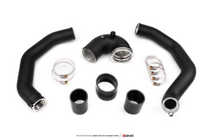 AMS Performance 2015-2018 BMW M3 / 2015-2020 BMW M4 w/ S55 3.0L Turbo Engine Charge Pipes (amsAMS.39.09.0001-1)