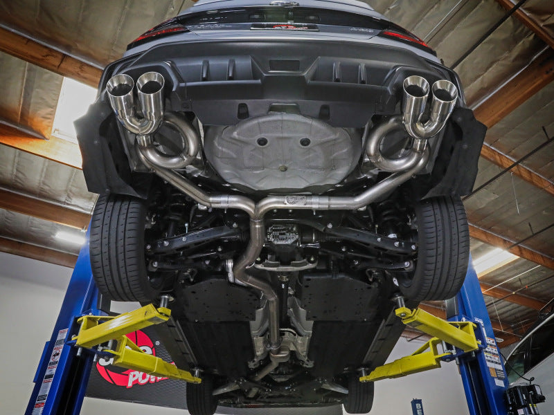 aFe POWER Takeda 3in to 2-1/2in 304 Stainless Steel Cat-Back Exhaust with Black Tips 2022-2023 Subaru WRX H4-2.4L - photo 5