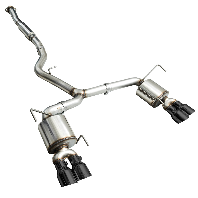 AWE Tuning 2015+ Subaru WRX VA Sedan Touring Edition Exhaust - Diamond Black Tips (102mm) - photo 2