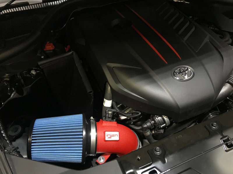Injen 2020 Toyota Supra L6-3.0L Turbo (A90) SP Cold Air Intake System - Wrinkle Red (injSP2300WR) - photo 4