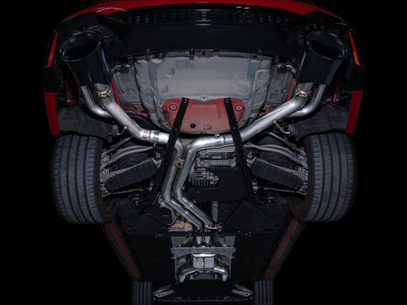 AWE Tuning 2021-2023 Audi C8 RS6/RS7 SwitchPath Cat-Back Exhaust - Diamond Black Tips - photo 3