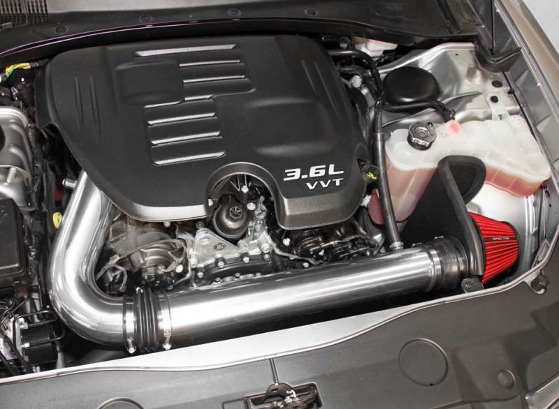 Spectre 2011-2017 Challenger/Charger 3.6L Air Intake Kit - Polished w/Red Filter (spe9028) - photo 8