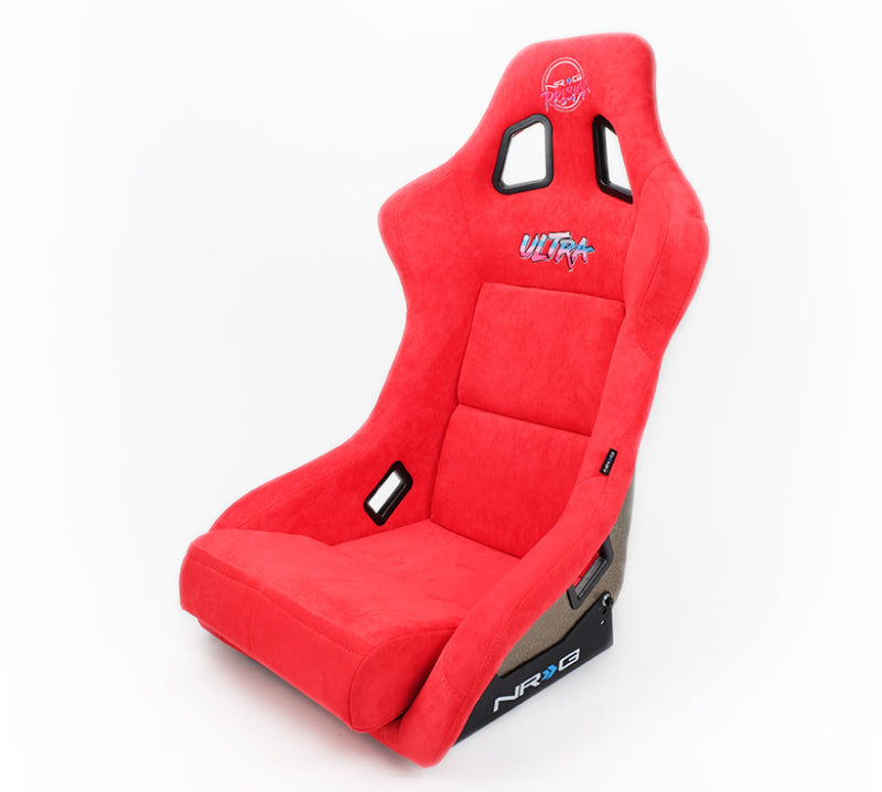 NRG FRP Bucket Seat ULTRA Edition - Large (Red Alcantara/Gold Glitter Back) (FRP-302RD-ULTRA) - photo 8