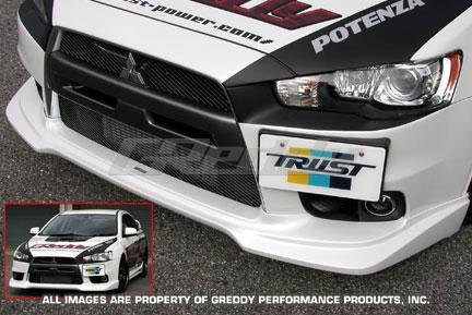 GReddy 2008-2015 Mitsubishi Lancer Evolution X Urethane Front Lip Spoiler