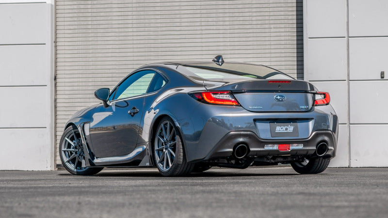 Borla 2022-2023 Subaru BRZ/Toyota GR86 2.4L RWD AT/MT S-Type Cat-Back Exhaust - Black Chrome Tips - photo 3