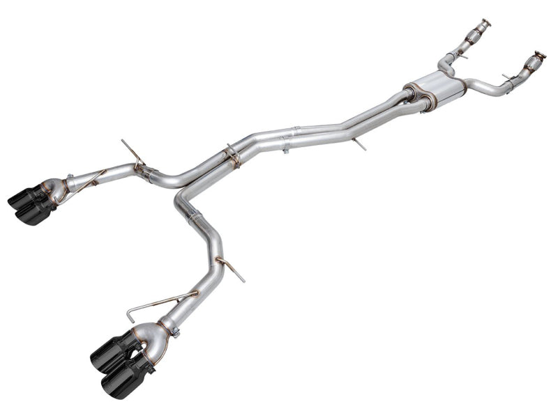 AWE Tuning 2019-2023 Audi C8 S6/S7 2.9T V6 AWD Track Edition Exhaust - Diamond Black Tips