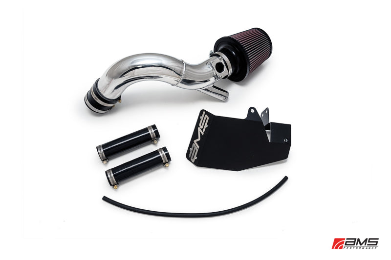 AMS Performance 2008-2015 Mitsubishi EVO X Replacement Intake Pipe w/MAF Housing & Bungs - Polished (amsAMS.04.08.0002-1)