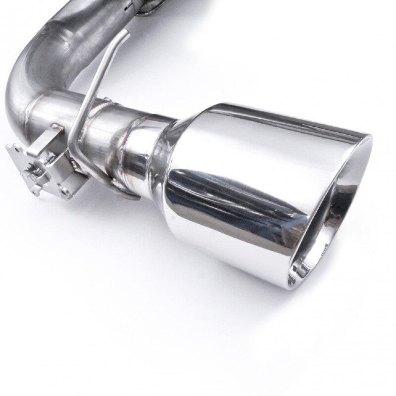 Stainless Works 2016-2018 Ford Focus RS 3in Cat-Back Vintage Round Muffler 5in Tips - photo 5
