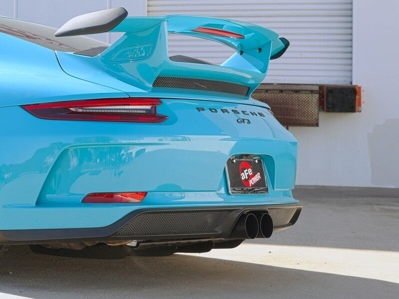 aFe 2014-2016 Porsche 911 GT3 991.1 H6 3.8L MACH Force-Xp 304 Stainless Steel Cat-Back Exhaust System with Black Tips - photo 3