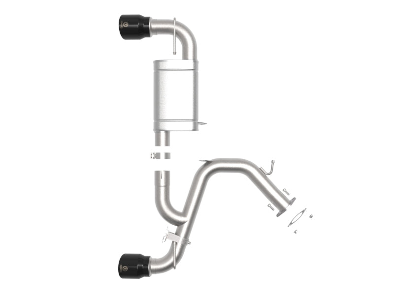 aFe 2021-2022 Hyundai Veloster N L4-2.0L Takeda 3in 304 Stainless Steel Axle-Back Exhaust System with Black Tip - photo 2