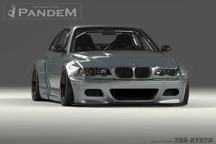 GReddy 1999-2006 BMW E46 Coupe Pandem Wide Body Front Fenders - photo 4