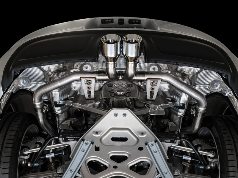 AWE Tuning Porsche 718 Boxster / Cayman Track Edition Exhaust - Chrome Silver Tips - photo 4