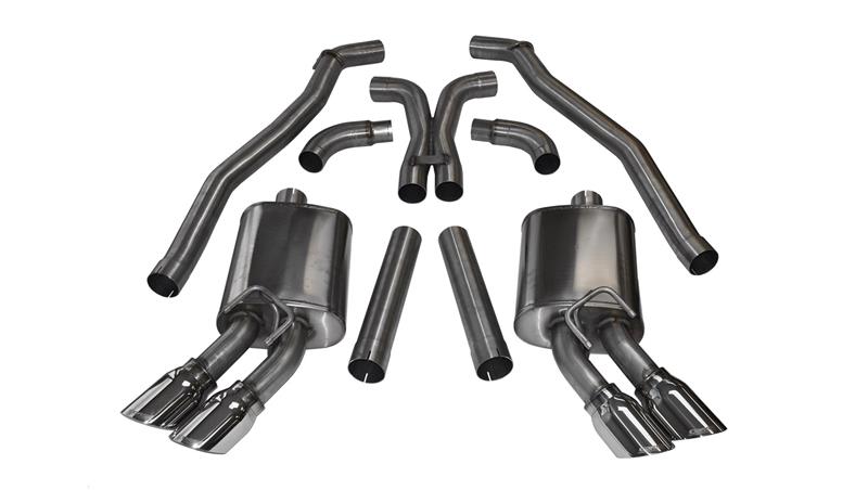 CORSA Performance 2012-2015 Chevrolet Camaro Coupe ZL1 6.2L V8 Polished Sport Cat-Back + XO Exhaust - photo 4