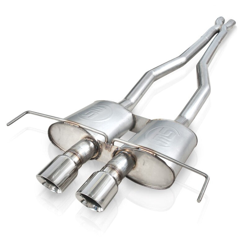Stainless Works 2009-2015 Cadillac CTS-V Coupe 3in Cat-Back System X-Pipe Turbo Mufflers 4in Tips
