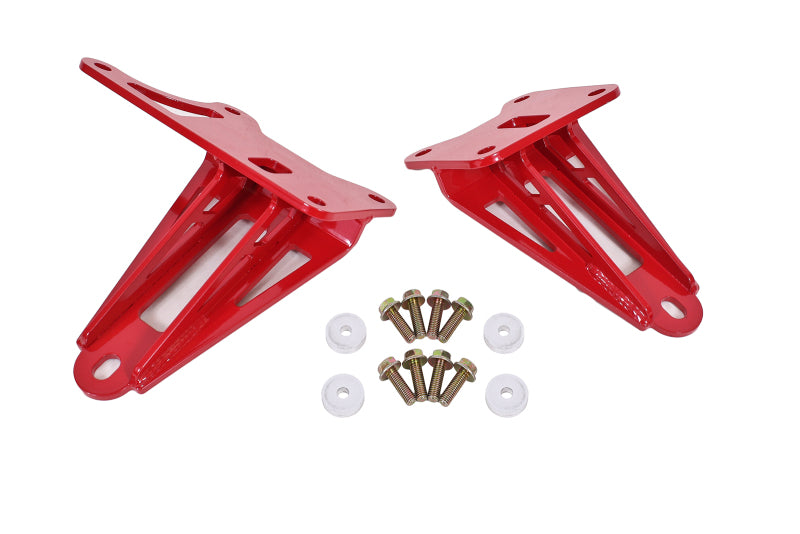 BMR Suspension 11-17 S197 Mustang Motor Mount Brackets - Red